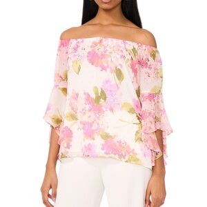 Women’s Floral Off-Shoulder Top